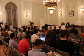 Alfonso Rus, Alcalde de X�tiva y Presidente de la Diputaci�n de Valencia, y Jes�s Casanova, Director del CEEI Valencia durante el Acto Institucional