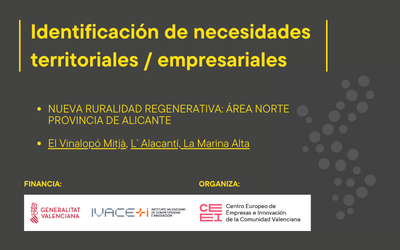 Nueva ruralidad regenerativa: �rea norte provincia de Alicante
