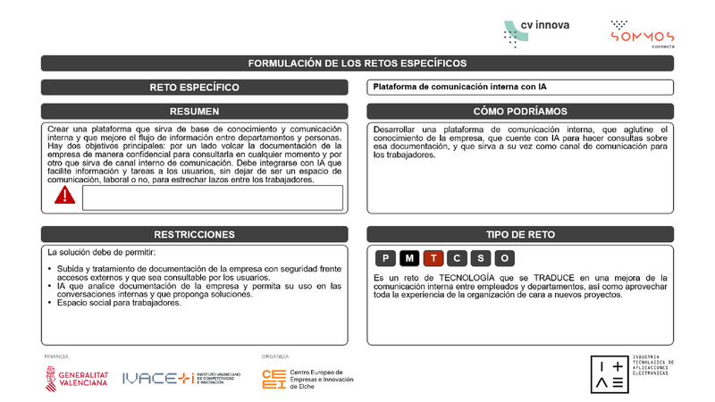 Plataforma de comunicaci�n interna con IA
