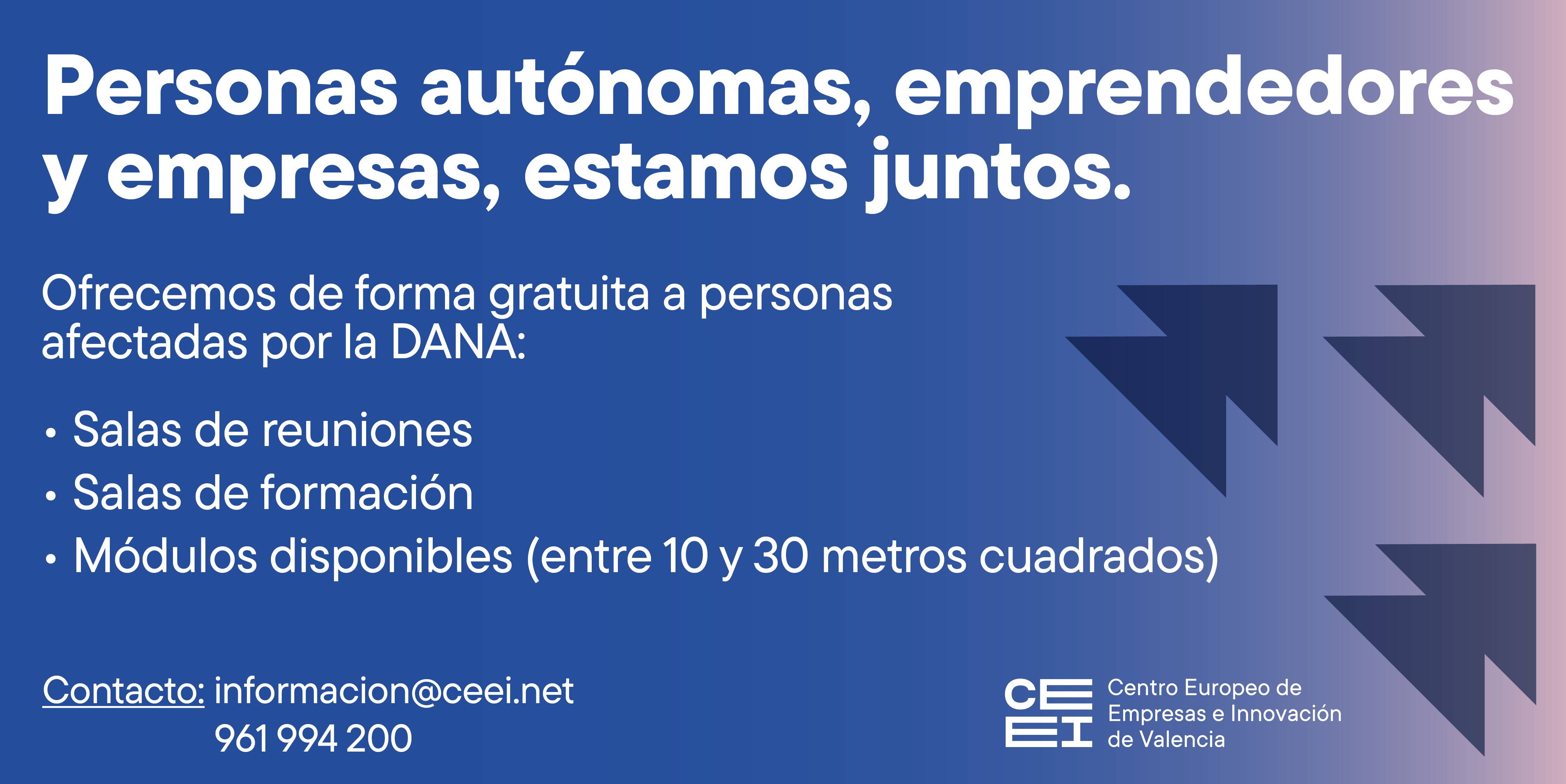 Empresas, autónomos y emprendedores afectados por la DANA