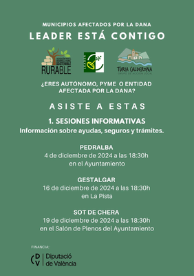 Acompa�amiento gratuito para aut�nomos y pymes rurales afectados por la DANA en Gestalgar