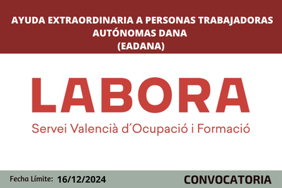 Ayuda extraordinaria a personas trabajadoras aut�nomas DANA 2024