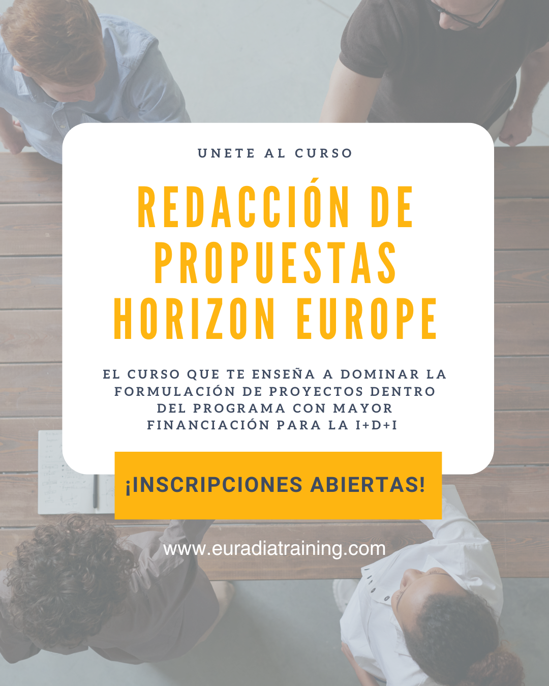 Redacción de propuestas en Horizon Europe