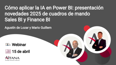 Cómo aplicar la IA en Power BI: presentación novedades 2025 de cuadros de mando Sales BI y Finance BI