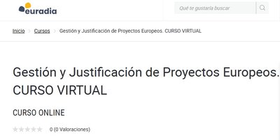 Gestión y Justificación Económica y Técnica de Proyectos Europeos