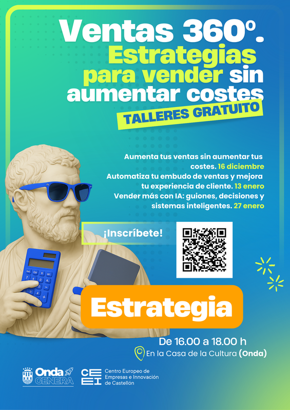 Onda y CEEI Castell�n apoyan al tejido empresarial con un programa gratuito en Ventas 360�