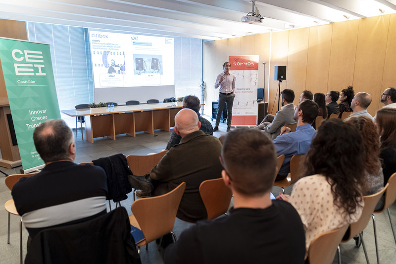 Benjamín Lorente (We Tangible), en el encuentro SOMMOS_connecta de CEEI Castellón