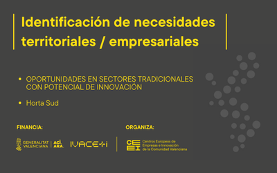 Oporturnidades Horta Sud sectores tradicionales