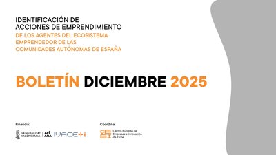 Diciembre de 2025 | Boletín de Identificación de las acciones de emprendimiento de AEE de las CCAA de España
