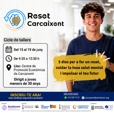 Cartel talleres junio Reset Carcaixent
