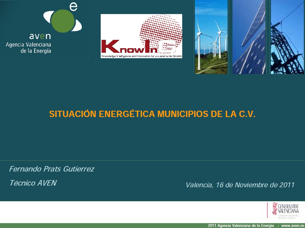 Situaci�n energ�tica en los municipios rurales de la CV