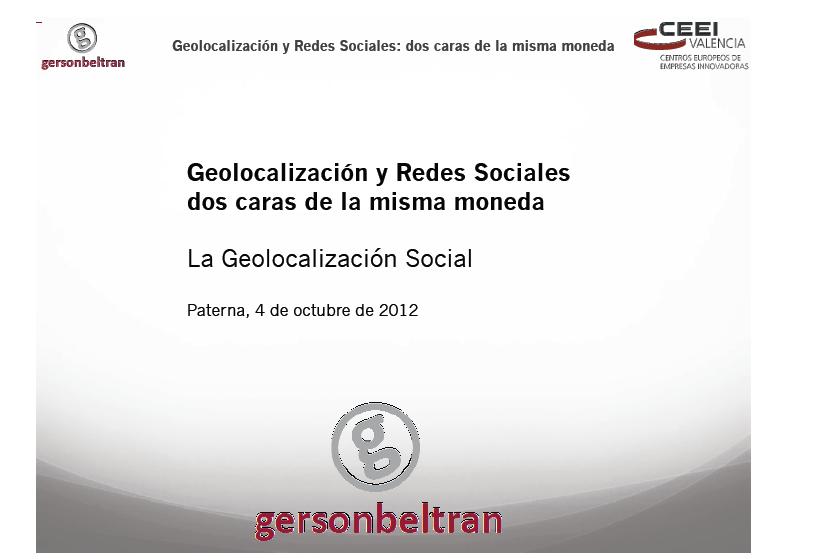 La Geolocalizacin Social: cmo compartir la informacin desde lo local