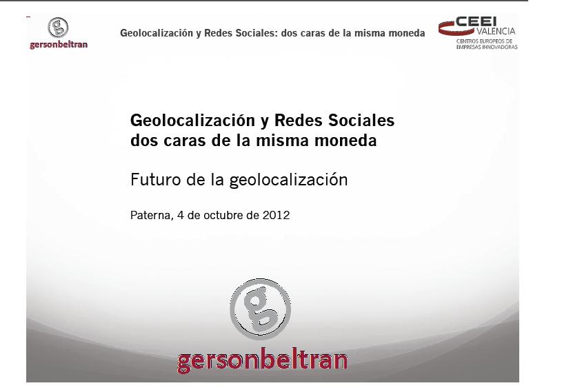 El futuro de la Geolocalizacin 