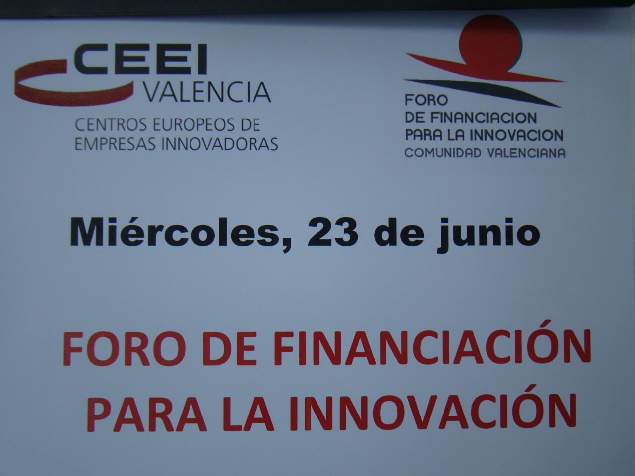 Foro de financiacin para la innovacin Valencia 09