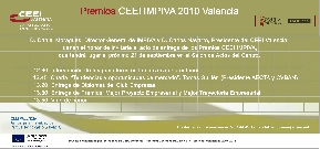 Invitaci�n y Programa del Acto de Entrega de los Premios CEEI-IMPIVA 2010