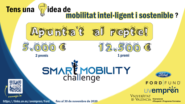 Se convoca el reto Ford Fund Smart Mobility Challenge de la Universitat de Valncia para buscar soluciones de mobilidad sostenible