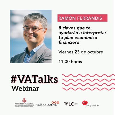 Cartel #VATalks Ramn Ferrandis CEEI Valencia