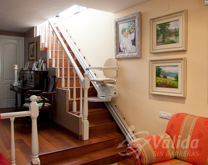 Silla salvaescaleras en vivienda particular