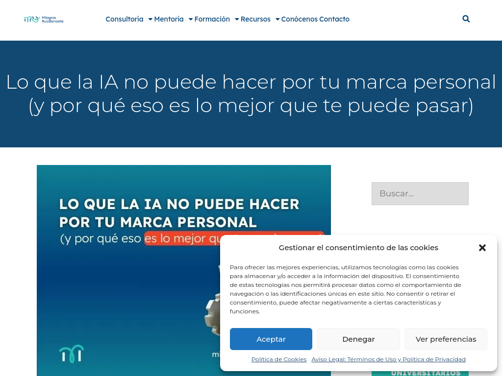 Lo que la IA no puede hacer por tu marca personal (y por qué eso es lo mejor que te puede pasar) - Consultora estratégica microemp